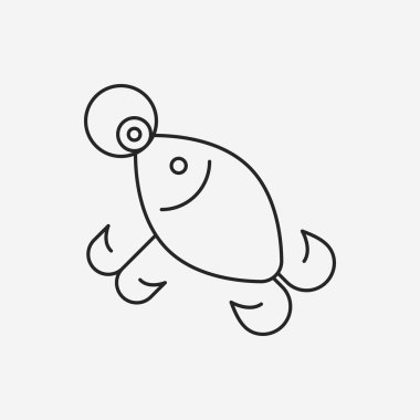 Balıkçılık yem satırı simgesi