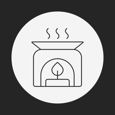 Temel yağ çizgisi simgesi