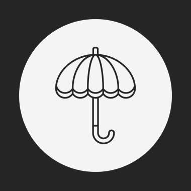 şemsiye satırı simgesi