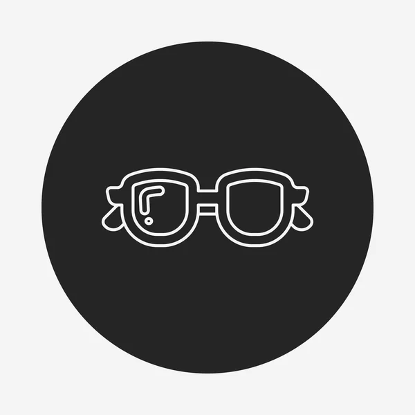 Ikona čáry brýle — Stockový vektor