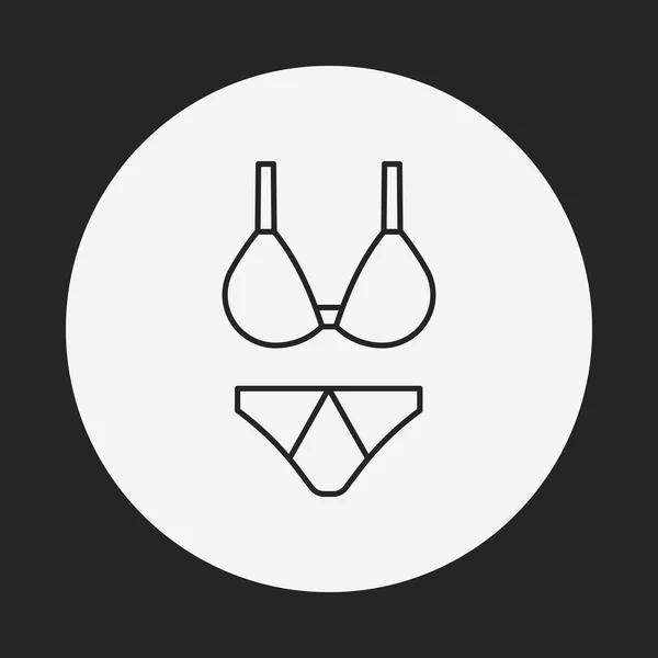 Ikona linii bikini — Wektor stockowy