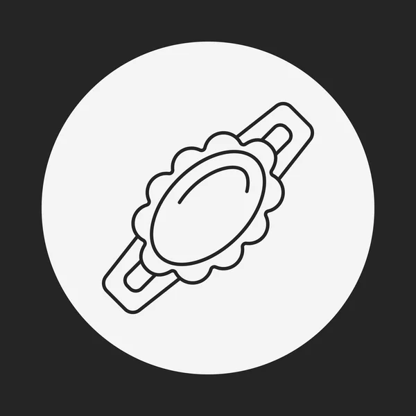 Bracelets line icon — Stock Vector