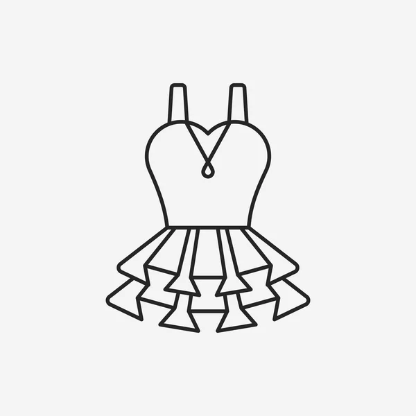 Dress line icon — Stock Vector