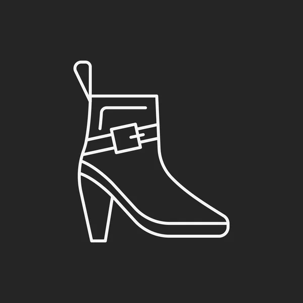 Línea de zapatos icono — Archivo Imágenes Vectoriales