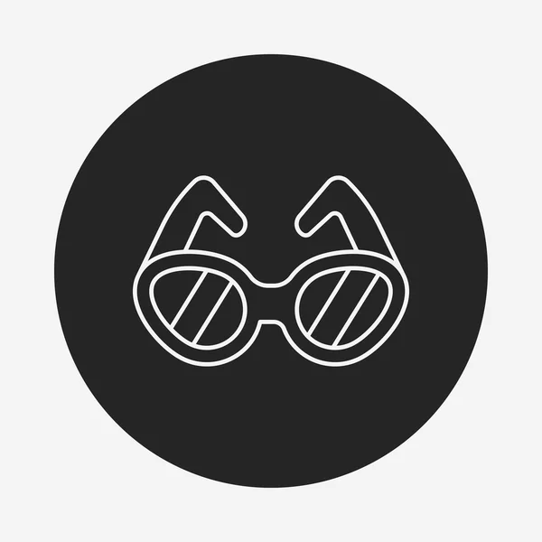 Icono de línea gafas — Vector de stock