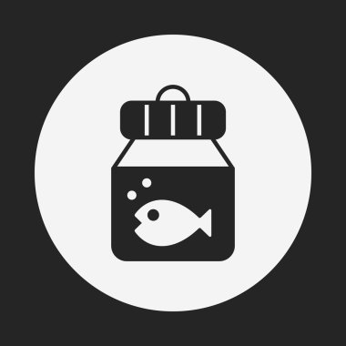 Balık yuvarlak kase simgesi