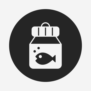 Balık yuvarlak kase simgesi