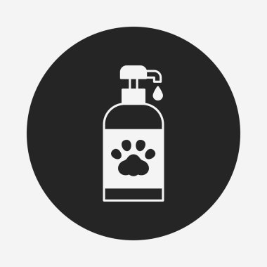 evde beslenen hayvan şampuan simgesi