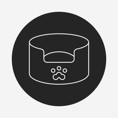 evde beslenen hayvan yatak satırı simgesi