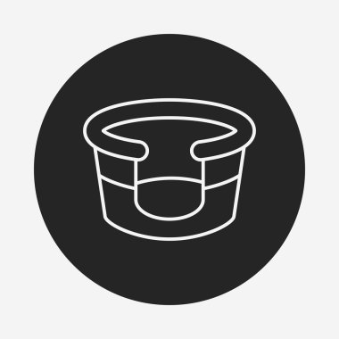 evde beslenen hayvan yatak satırı simgesi