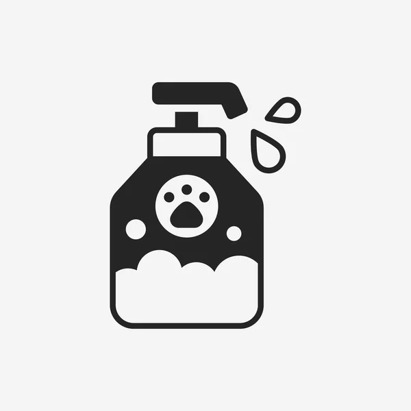 Icono de champú para mascotas — Vector de stock