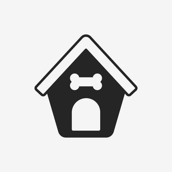 Ícone da casa do cão — Vetor de Stock