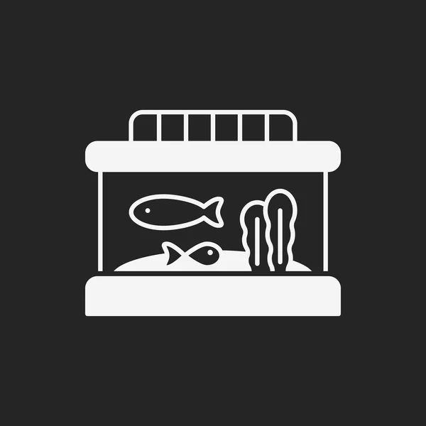 Fish bowl icon — Stock Vector