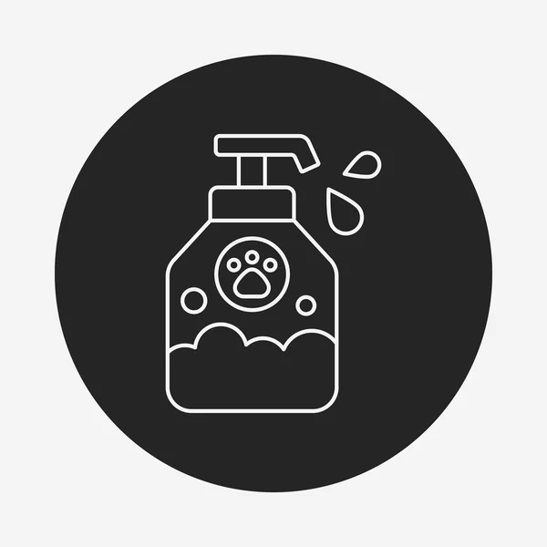 Pet shampoo linha ícone —  Vetores de Stock