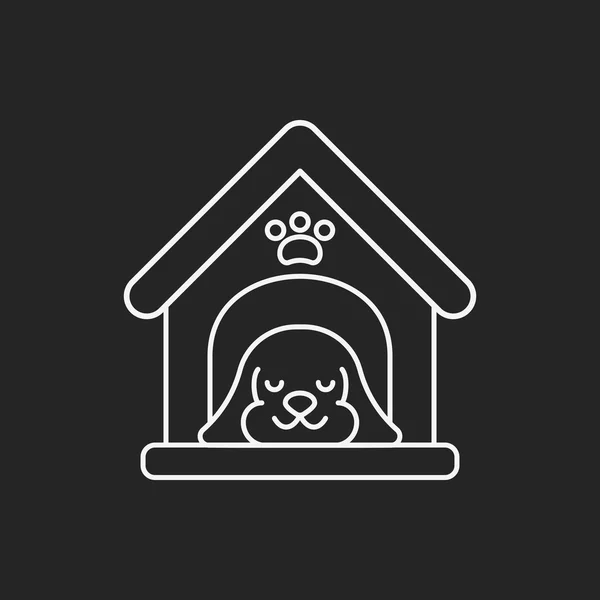 Значок собачьего дома — стоковый вектор