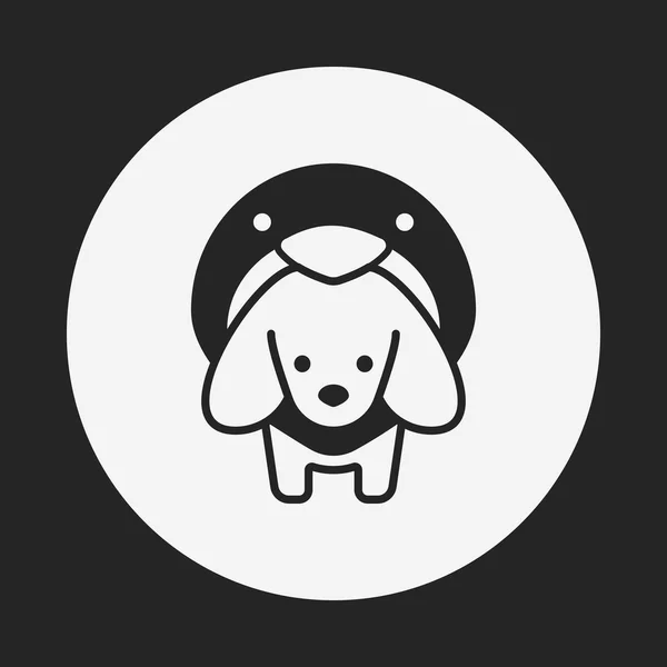 Icono perro mascota — Vector de stock