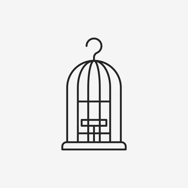 Ikonen för fågelburar — Stock vektor