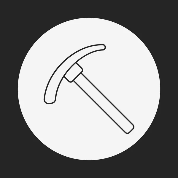 Trädgårdsarbete spade ikon — Stock vektor