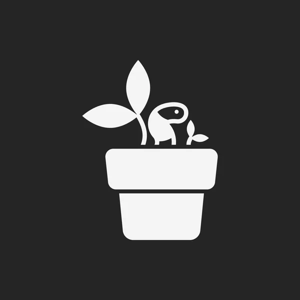 Plant pictogram — Stockvector