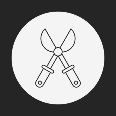 Bahçe makası satırı simgesi