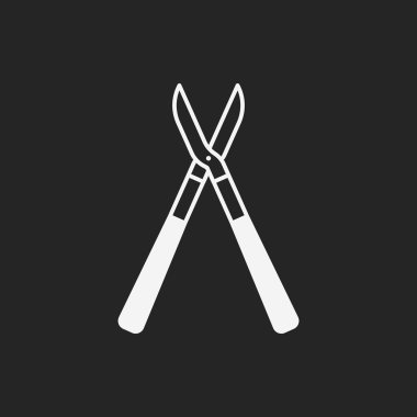 Bahçe makası simgesi