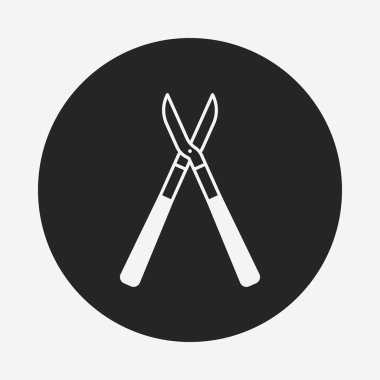 Bahçe makası simgesi