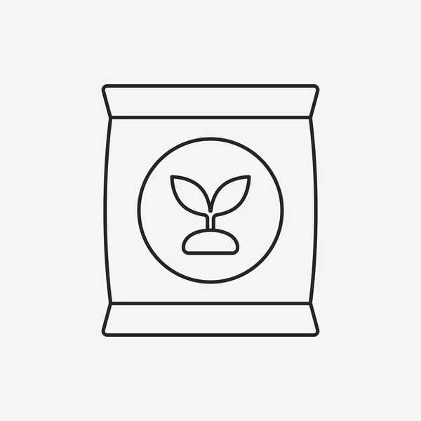 Icono de línea de fertilizante — Archivo Imágenes Vectoriales
