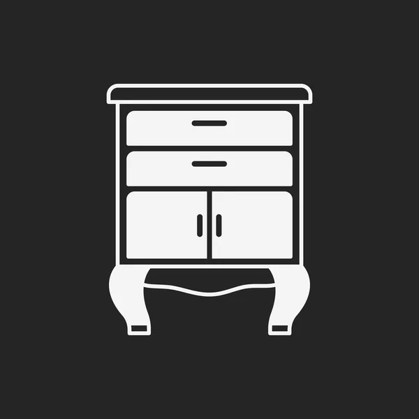 Armoire armoire icône — Image vectorielle