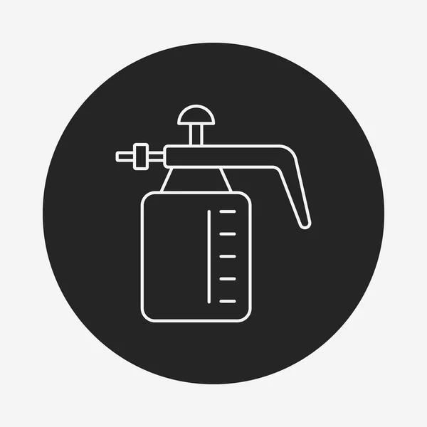 Planta agua línea icono — Vector de stock