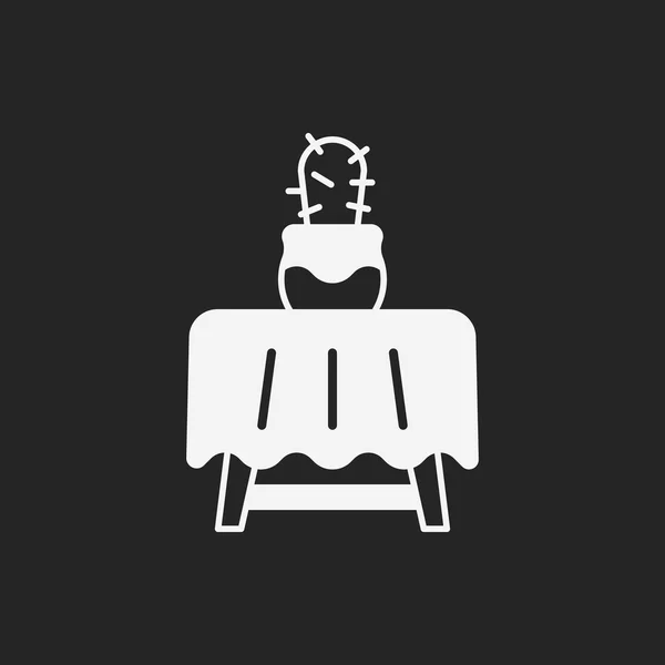 Bureau tabelpictogram — Stockvector