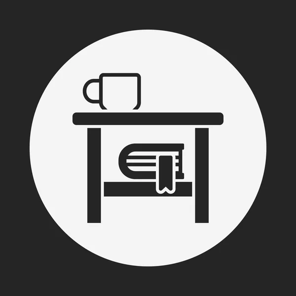 Bureau tabelpictogram — Stockvector