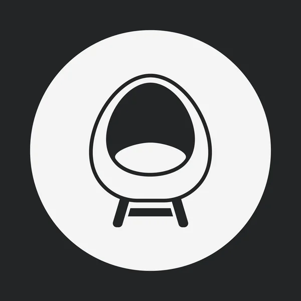Židle ikona — Stockový vektor