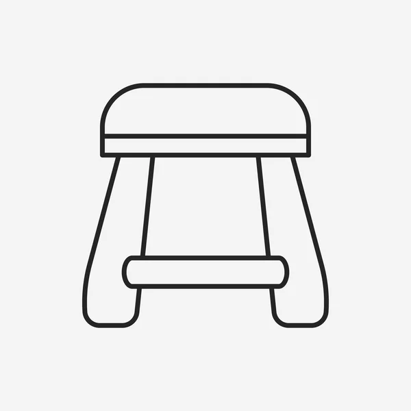 Chair line icon — Stock Vector