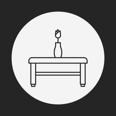 Resepsiyon tablo satırı simgesi