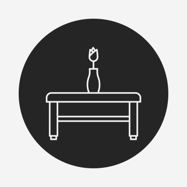 Resepsiyon tablo satırı simgesi