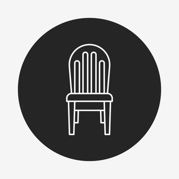 Значок линии кресла — стоковый вектор