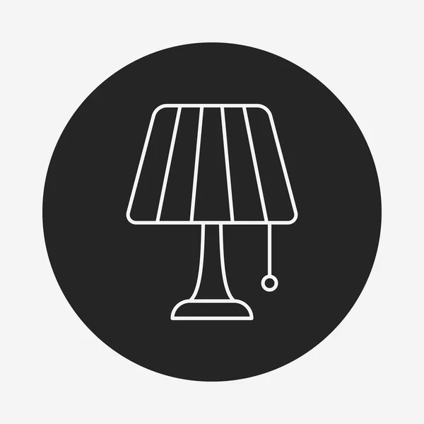 Lamp line icon — Stock Vector
