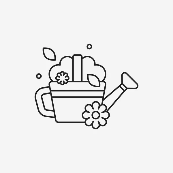 Plant lijn pictogram — Stockvector