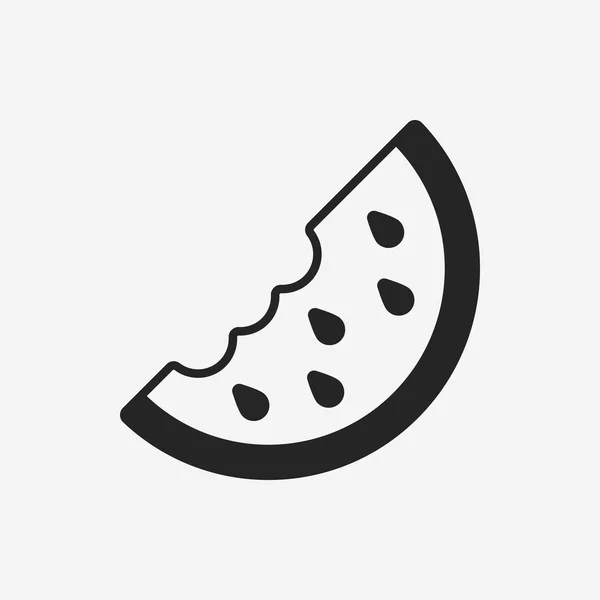 Icône de pastèque — Image vectorielle