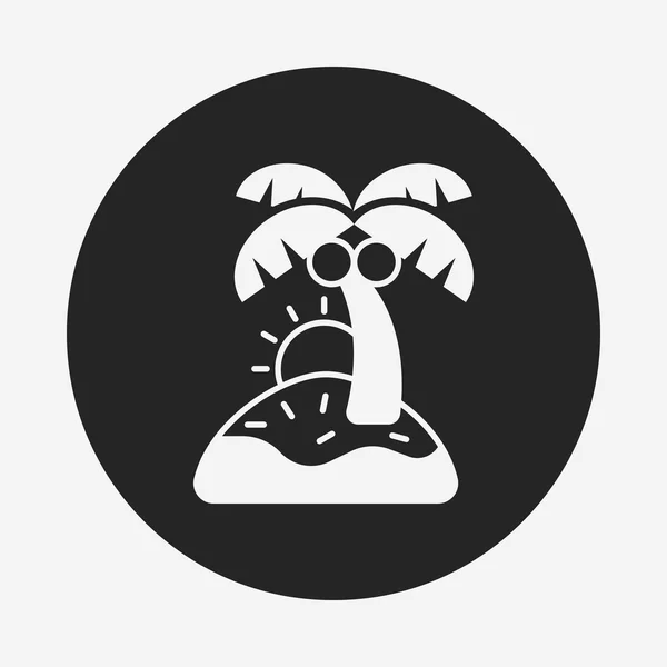 Eiland pictogram — Stockvector