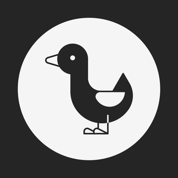 Icono de pato — Vector de stock