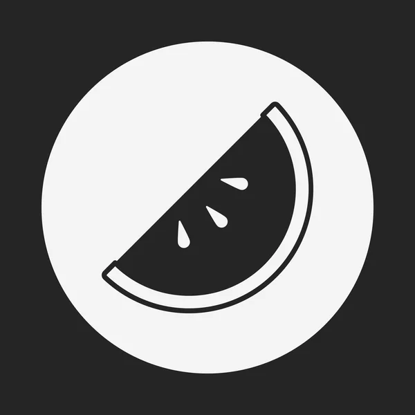 Vattenmelon ikonen — Stock vektor
