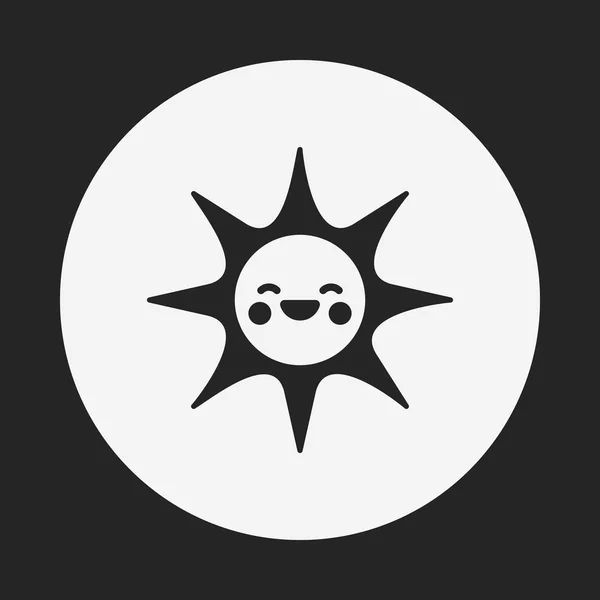 太陽アイコン — ストックベクタ