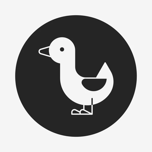 Icono de pato — Vector de stock