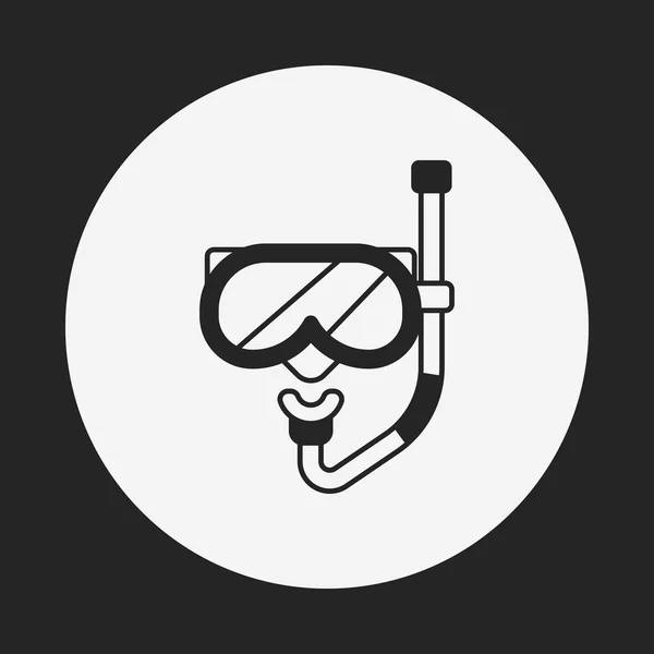 Icono de gafas — Vector de stock