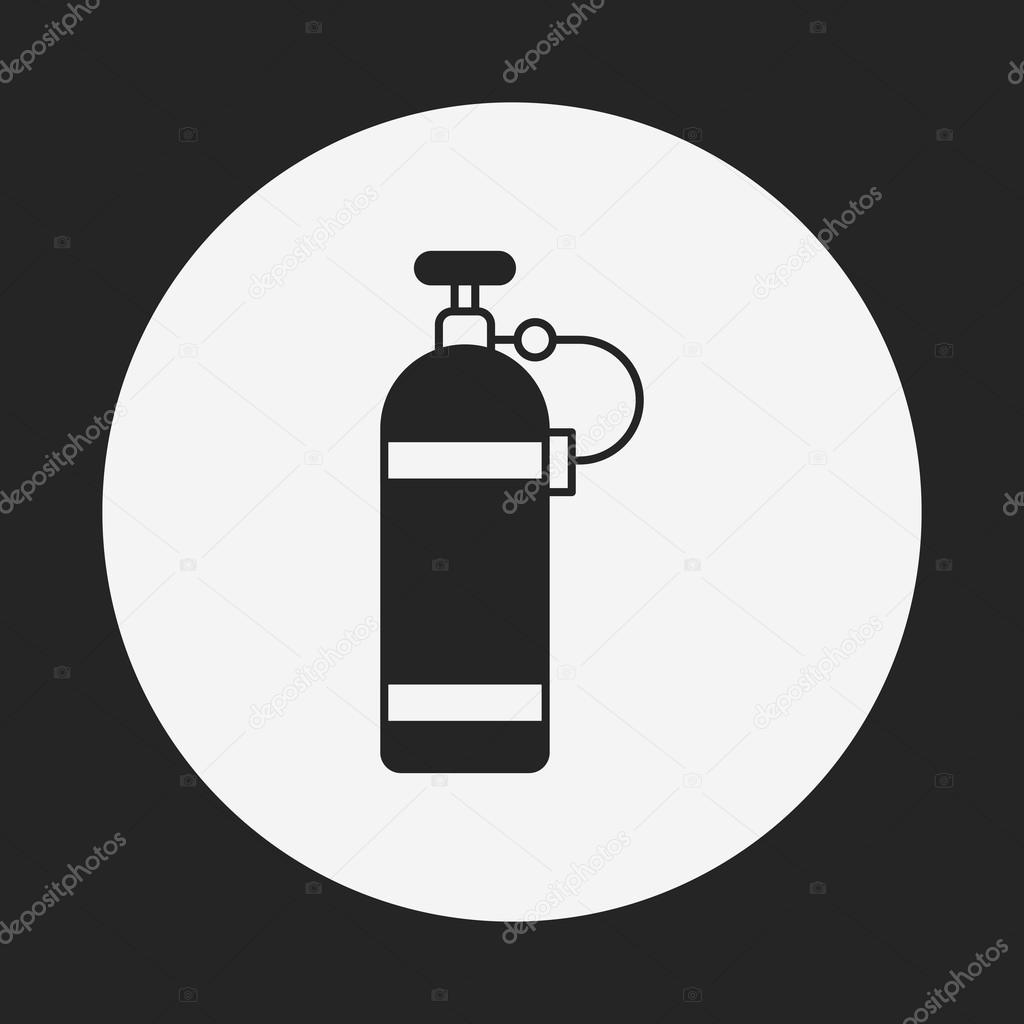 Oxygen bottles icon