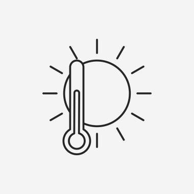 Güneş çizgisi simgesi