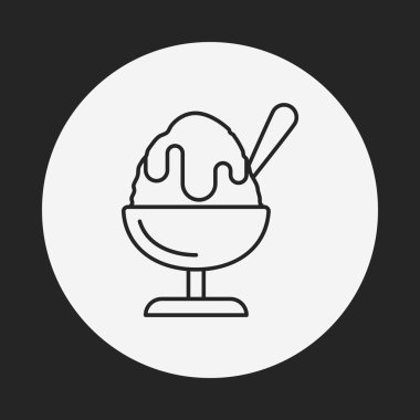 Dondurma çizgisi simgesi