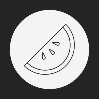 Karpuz çizgi simgesi