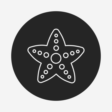 Denizyıldızı çizgi simgesi